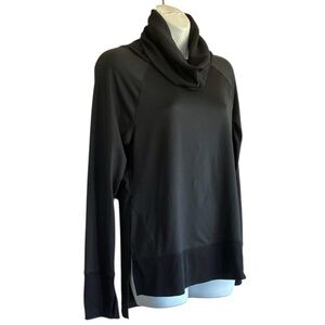 UPDATED VSX VICTORIA'S SECRET SPORT Sweater Women's XS, Black Cowl Neck, euc